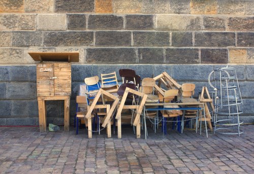 Professional clearance team in Docklands handling estate items