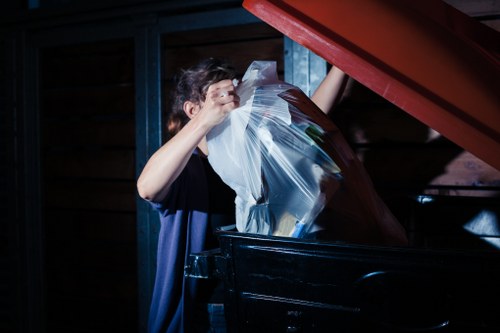 Organized garage with cleared items after probate clearance