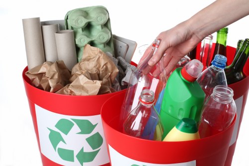 Recycle and donate items after clearance