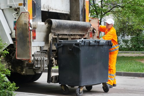 Professional team conducting probate house clearance