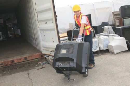 Valuable items being carefully handled during clearance