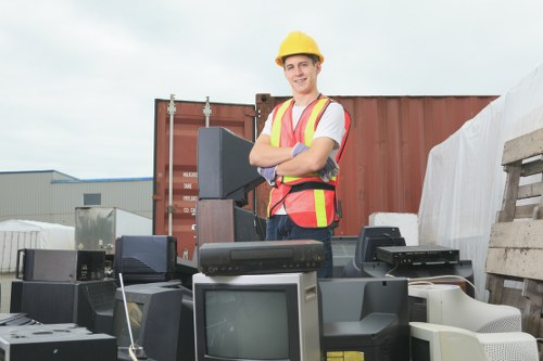 Compassionate staff assisting in house clearance