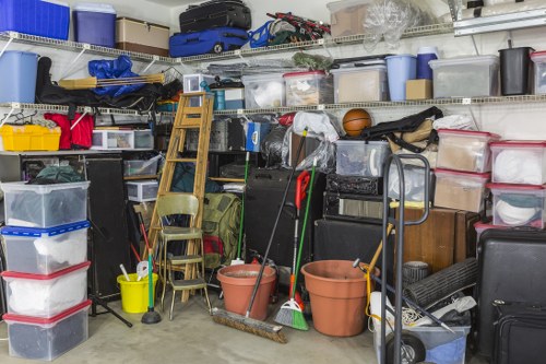 Recycling and donation efforts during house clearance in Battersea